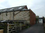 Exterior view of rear of auditorium