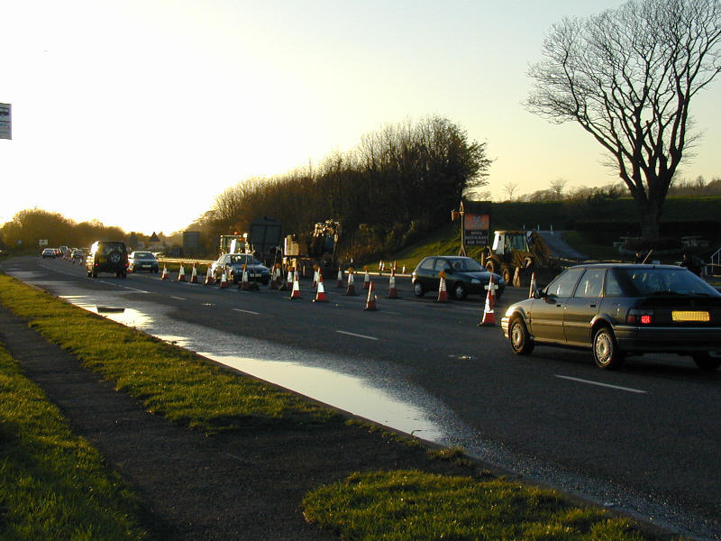 Contraflow by the floods