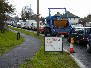 Queueing by Lancing Manor roundabout. Click for larger picture