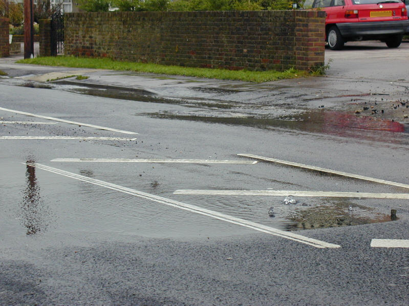 Water springs eternal - Grinstead Lane suffering a couple of leaks