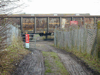 The crossing where the accident occurred