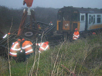 Lifting the new bogie - 2