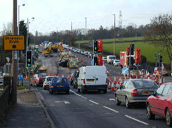 Queuing around Busticle Lane