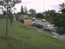 Eastbound at Lyons Farm