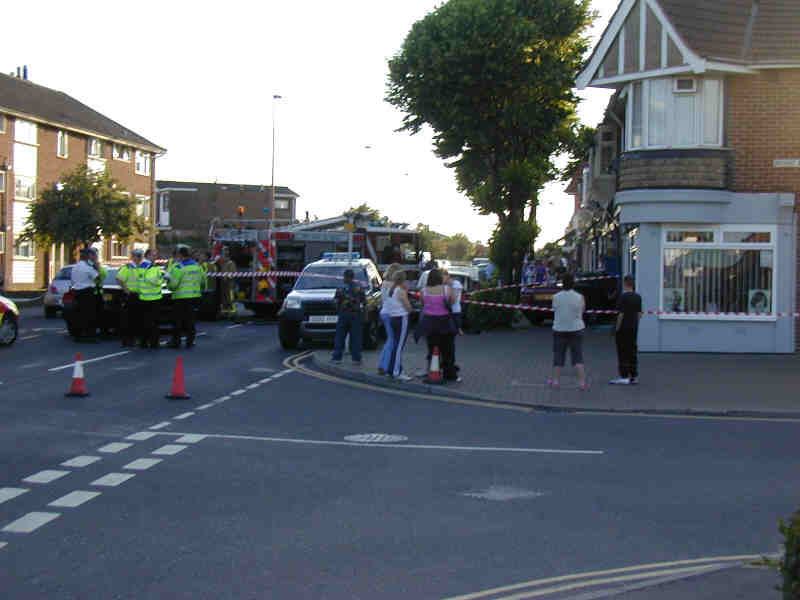 Queues Westbound, as Eastbound traffic struggles through the flooded section of the A27