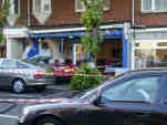 Pictures of accident where car demolishes shopfront in Crabtree Lane, Lancing